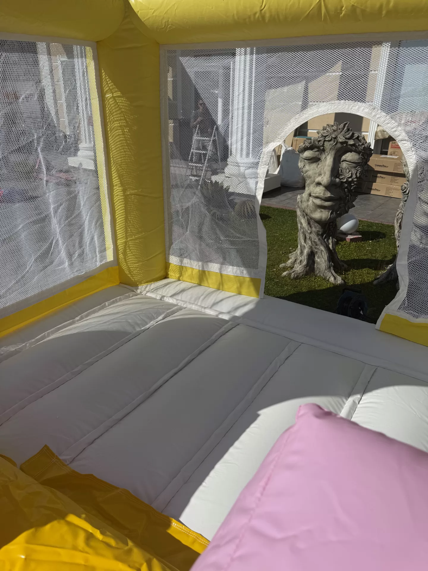 Φουσκωτο Παιδότοπου Επαγγελματικό Τραμπολινο Ουρανιο Τοξο 3.0mX3.0mX3.28m